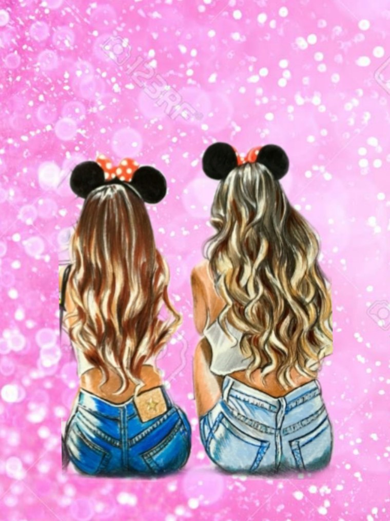 Крутые парные обои для подруг