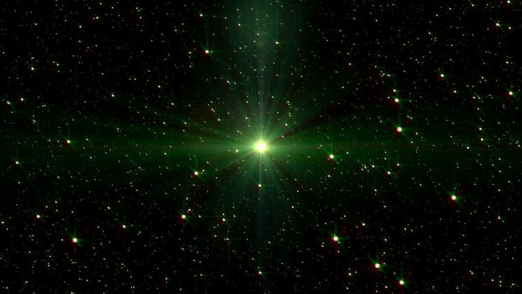 Красная звезда на зеленом фоне