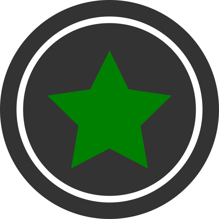 Армейская звезда зеленая