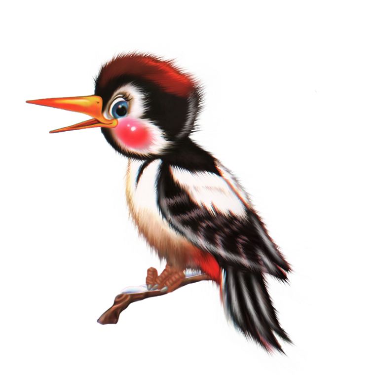 Маска дятла для детей