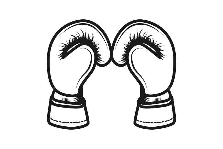 Перчатки бокс вектор