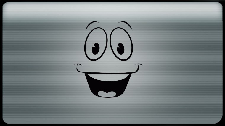 Смайлик на темном фоне