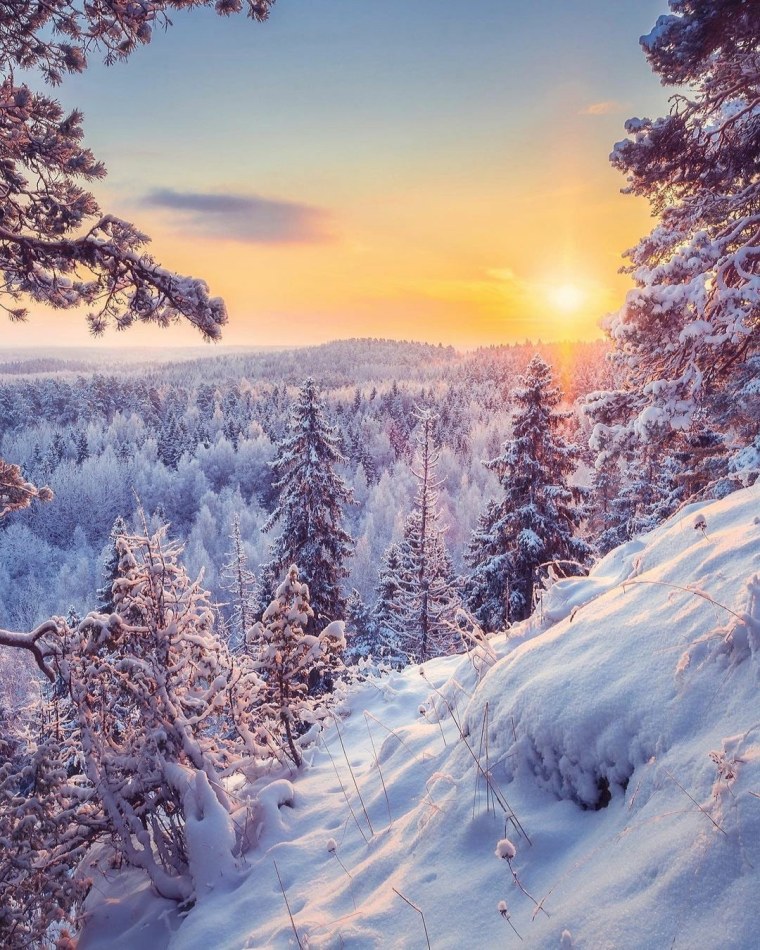 Сибирские зимние пейзажи