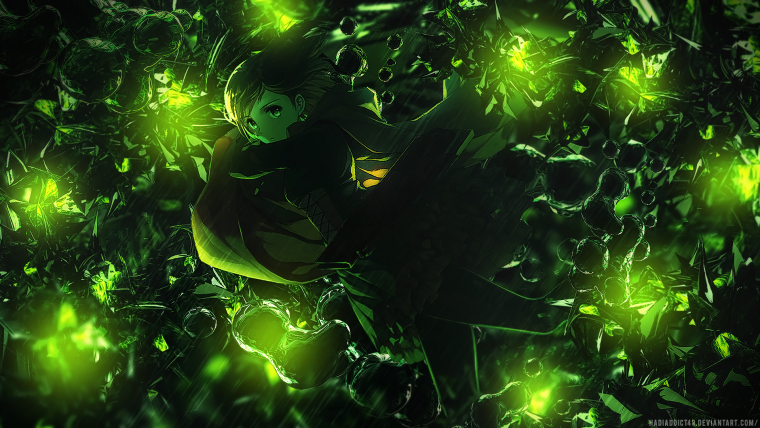 Аниме зеленый