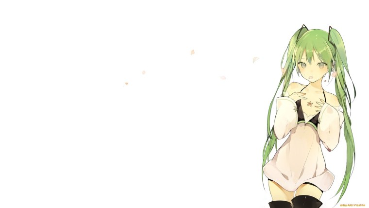 Зеленые аниме обои