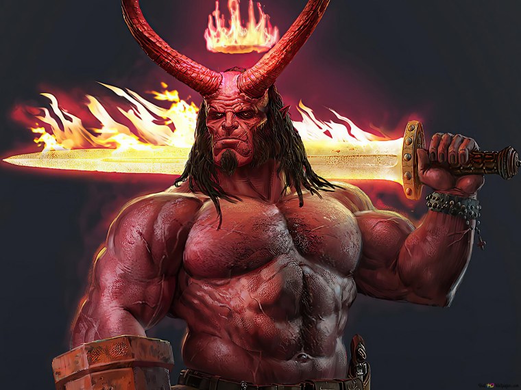 Хеллбой на драконе