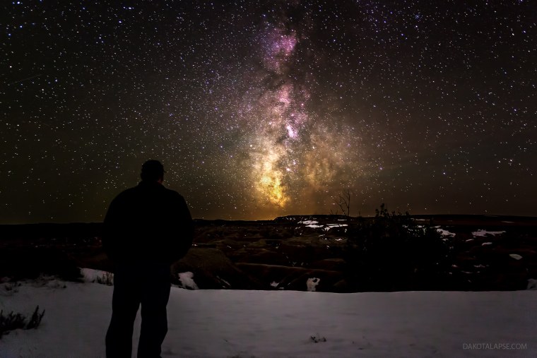 Млечный путь Звёздный небо человек