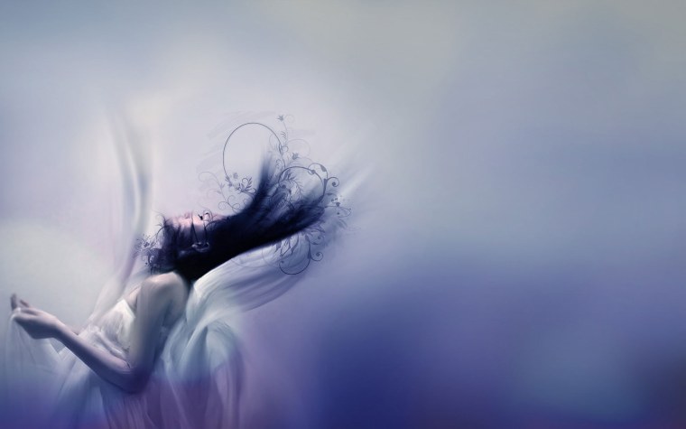 Спокойная девушка арт