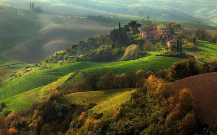 Холмы Тосканы картина