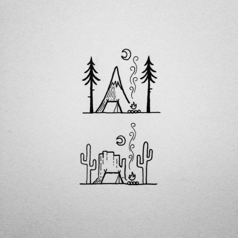 Минимализм карандашом