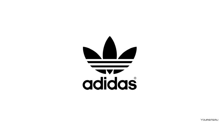 Adidas на черном фоне