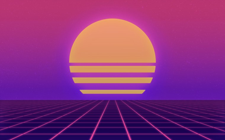 Ретровейв солнце