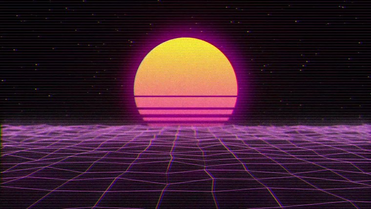 Анимация в стиле ретро Вейв