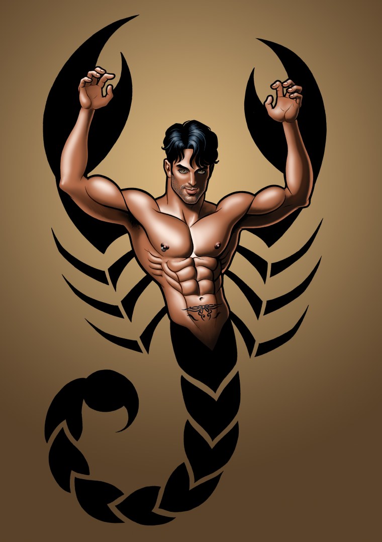 Скорпион мужчина арт