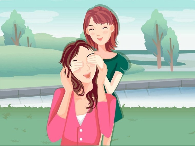 Парные обои мама и дочь