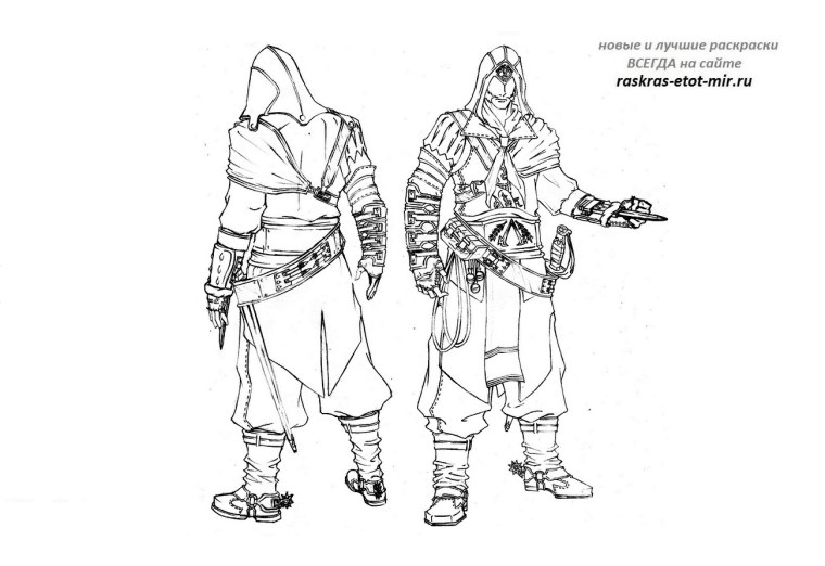 Эцио Аудиторе рисунок карандашом