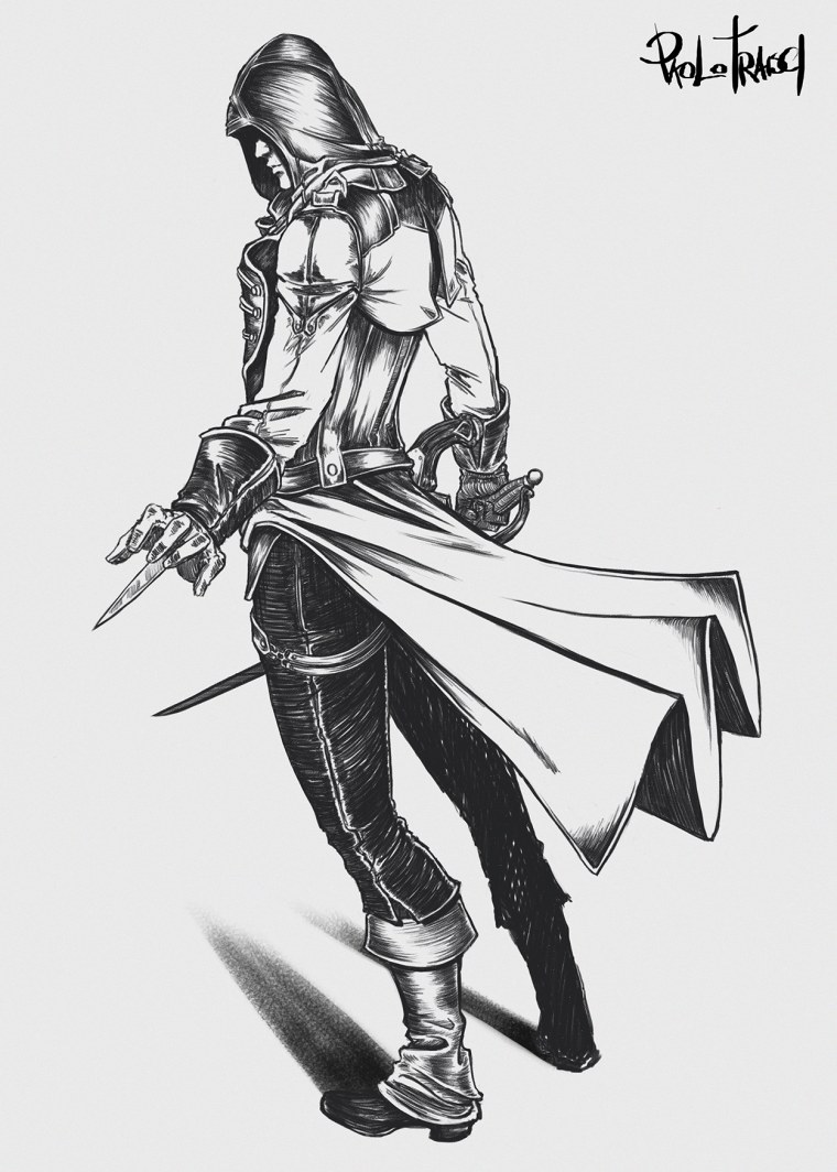 Ассасин Крид рисунки для срисовки