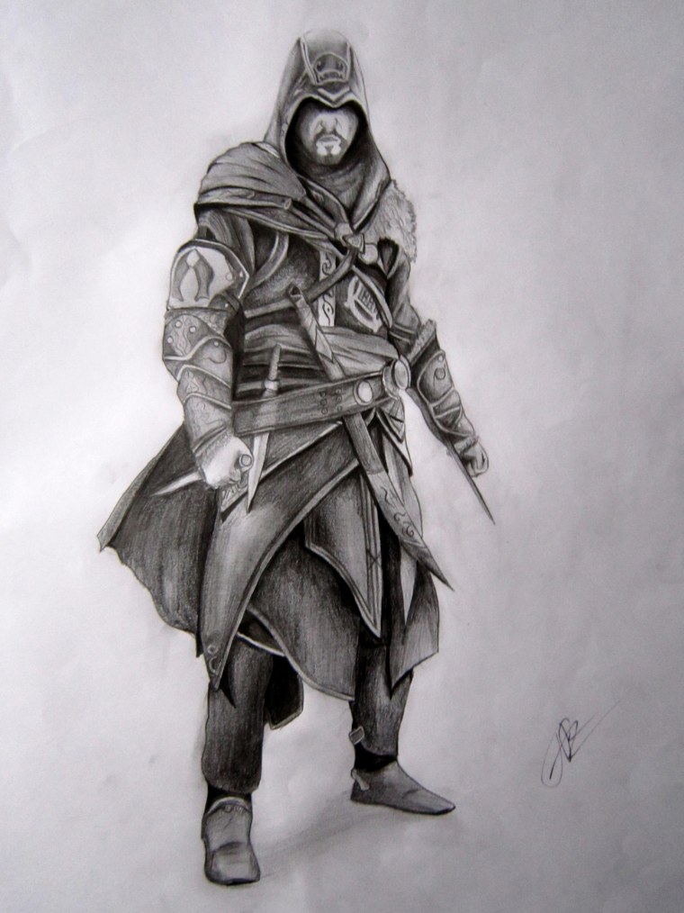 Ассасин Эдвард Кенуэй раскраска