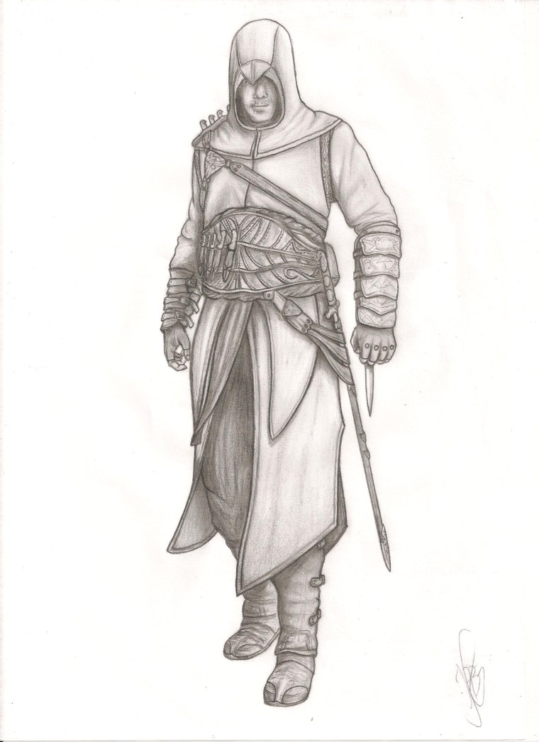 Скетчи ассасин Крид Эцио