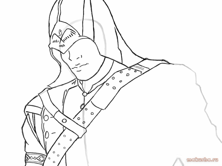 Раскраска ассасин Крид
