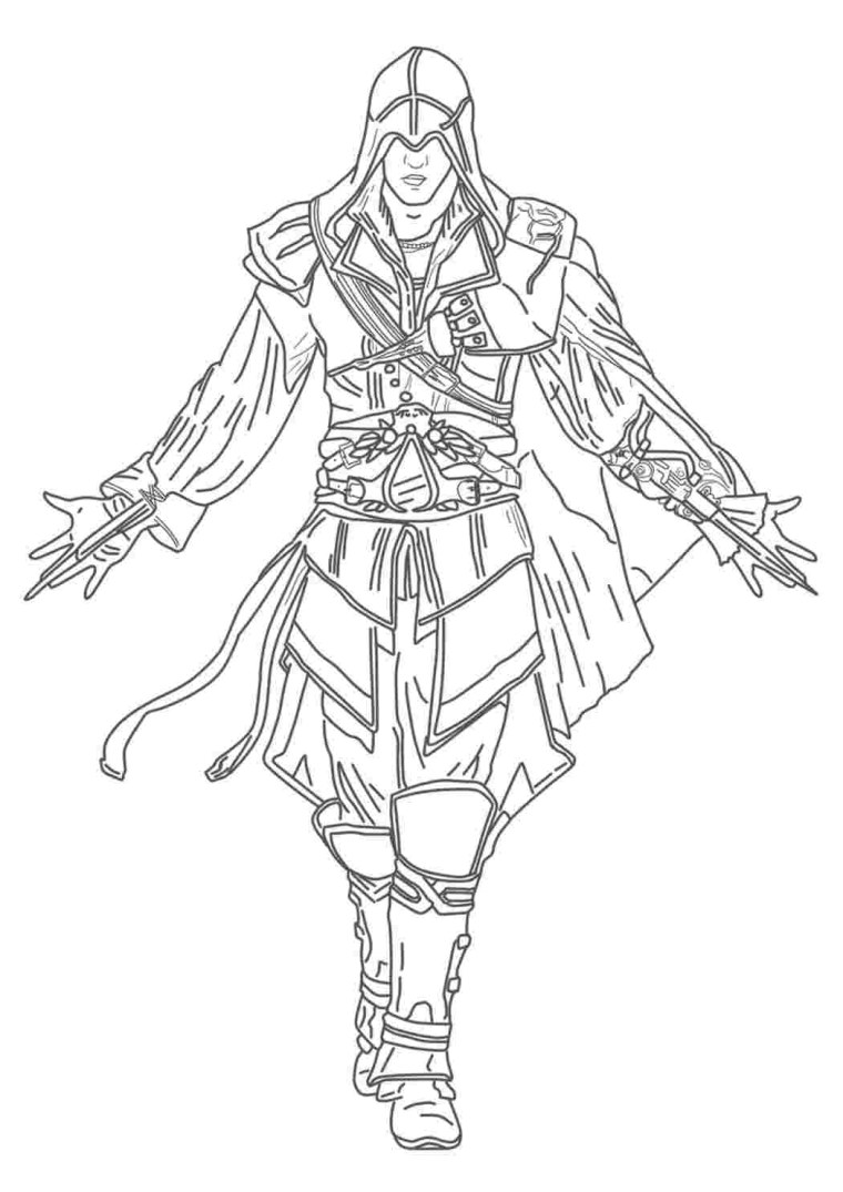 Раскраска ассасин Крид Изгой