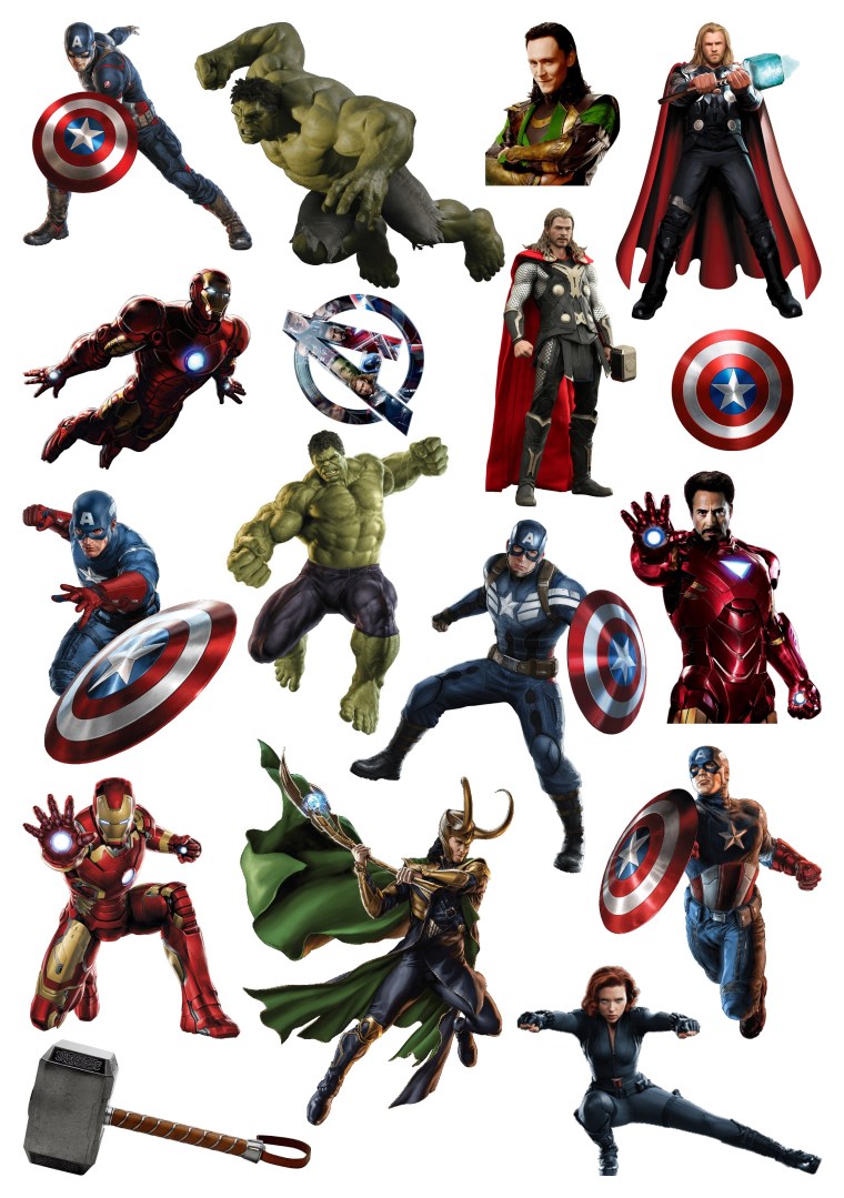Наклейки Марвел