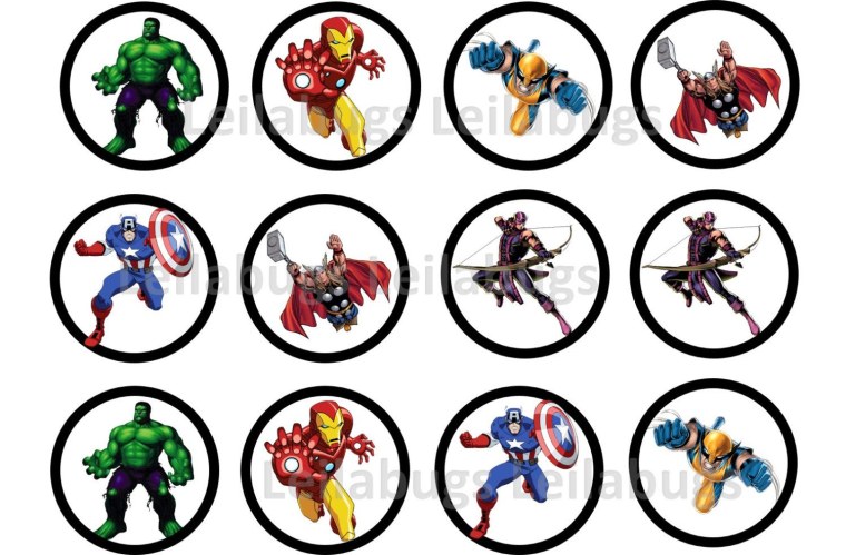 Герои Марвел сахарная печать