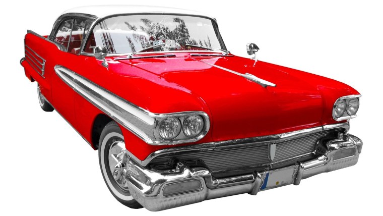 Автомобиль на белом фоне американский