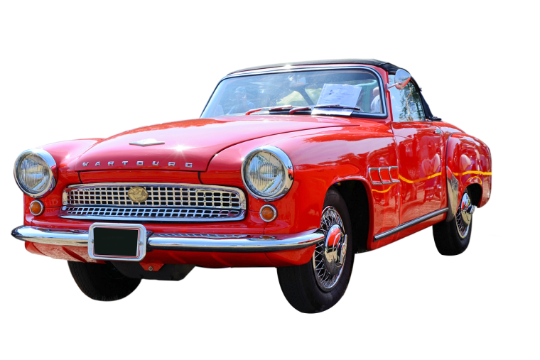 Советские автомобили на прозрачном фоне