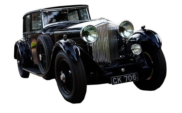 Ретро автомобиль на прозрачном фоне