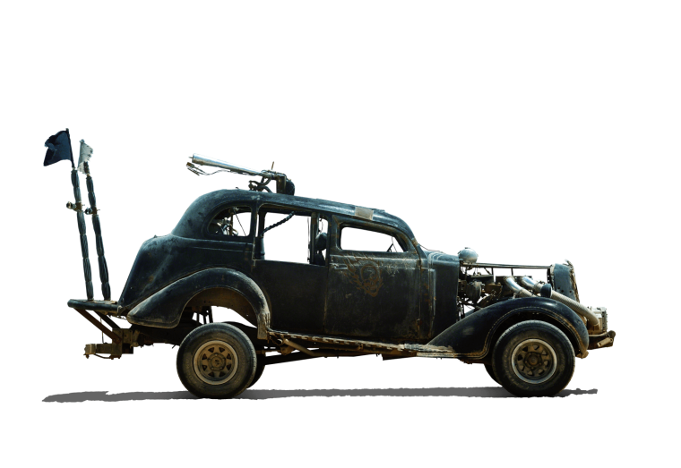 Ржавая машина вид сбоку