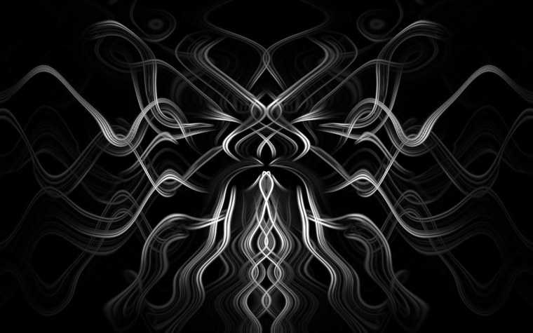 Абстракция черный зеленый