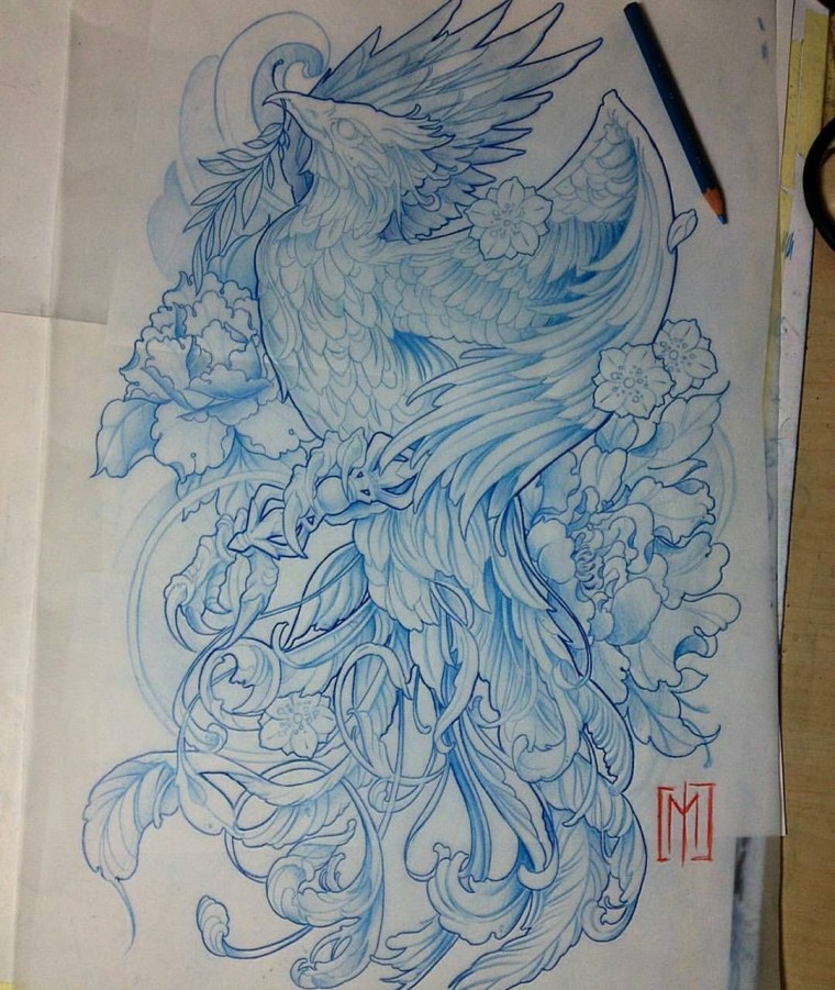 Кельтский узор Феникс