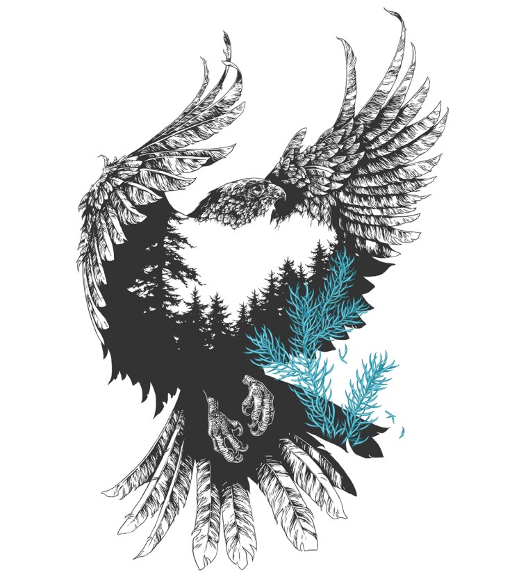 Тату Феникс для девушек эскизы