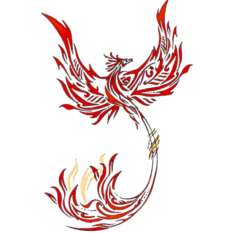 Птица Феникс тату эскизы для девушек
