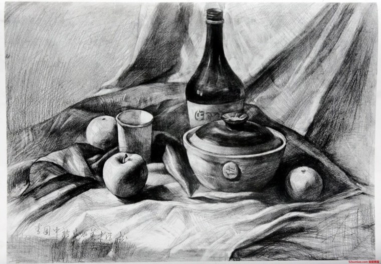 Натюрморт в графике легкий