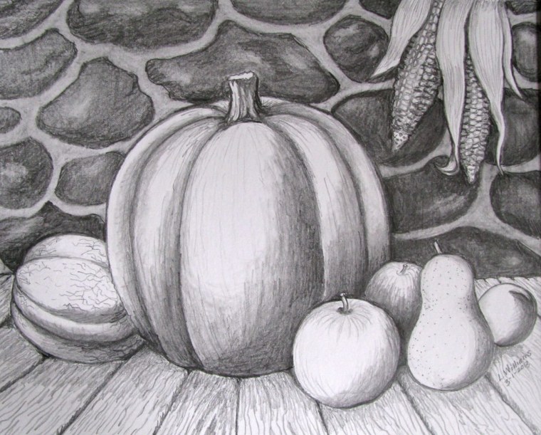 Натюрморт раскраска