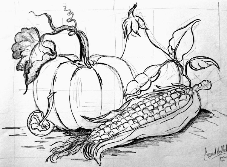 Натюрморт карандашом