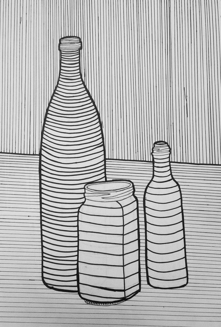 Натюрморт углем МАРХИ