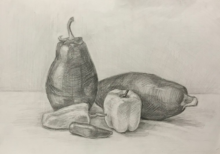 Натюрморт карандашом