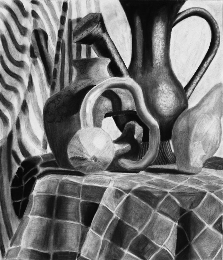 Натюрморт рисунок карандашом