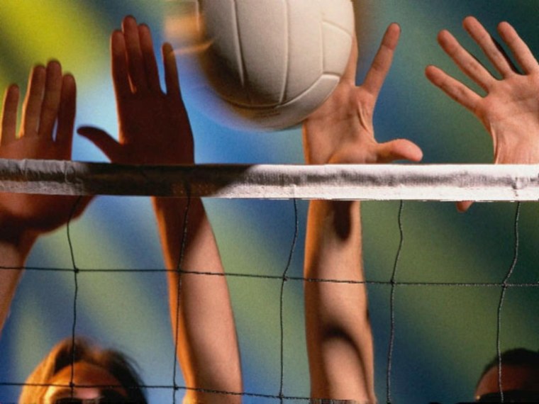 Волейбольный мяч и сетка