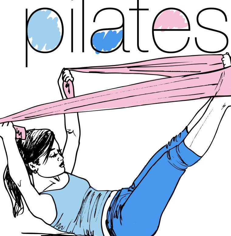 Пилатес картинки нарисованные