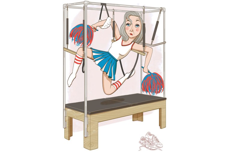 Пилатес на оборудовании рисунок