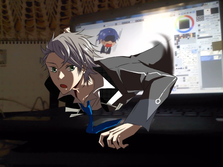 Аниме из монитора