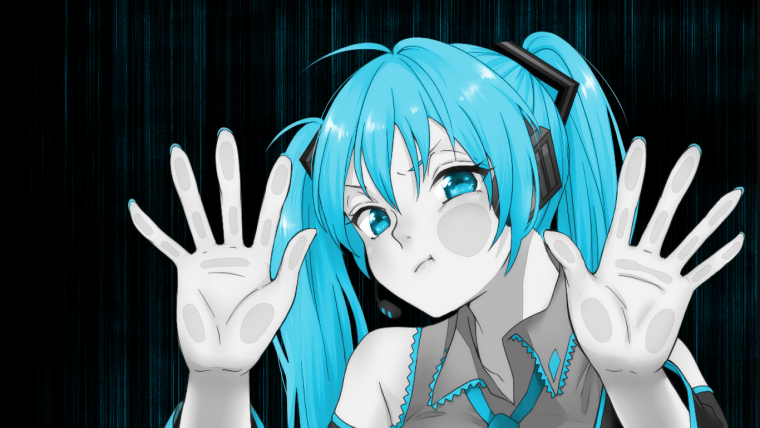 Аниме за стеклом Хатсуне Мику