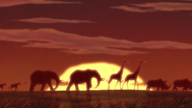 Закат в саванне