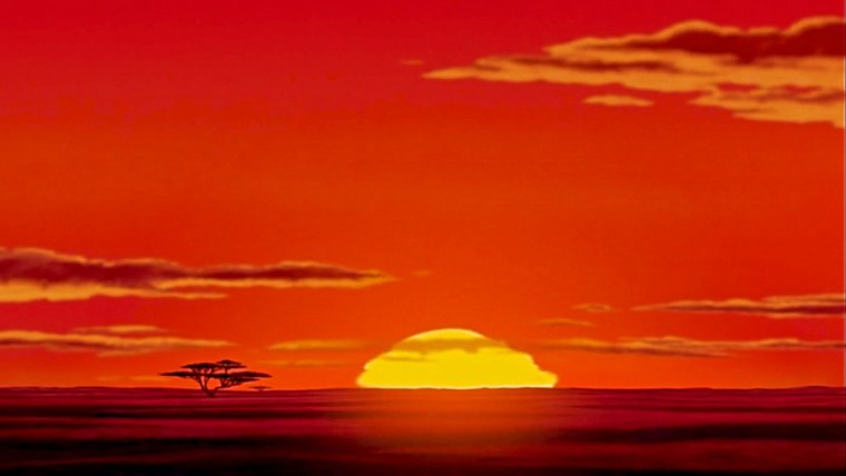 Обезьяна на закате