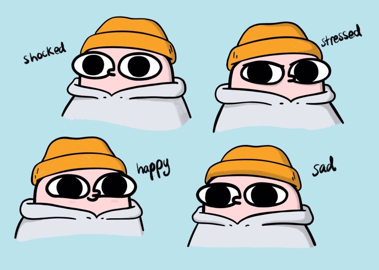 Розовый чел