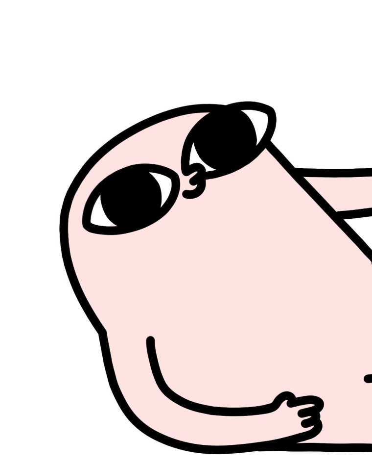 Обои с розовым человечком